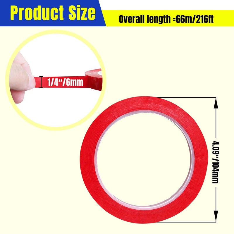 QIMAOO 15 Rolls 1/4" Pinstripe Tape Whiteboard Tape Line, 6mm Thin Dry Erase Board Tape Lines for Graphic Chart Art Tape Grid Marking, 216ft Per Roll - Image 2
